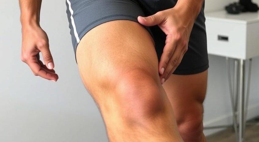 Athlete receiving sports-specific remedial massage